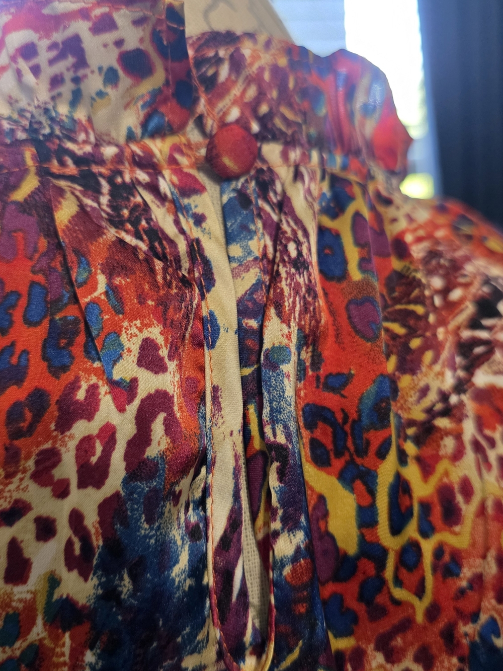 THML Multicolor Ruffled Cap-Sleeve Printed Top - Picture 5 of 9